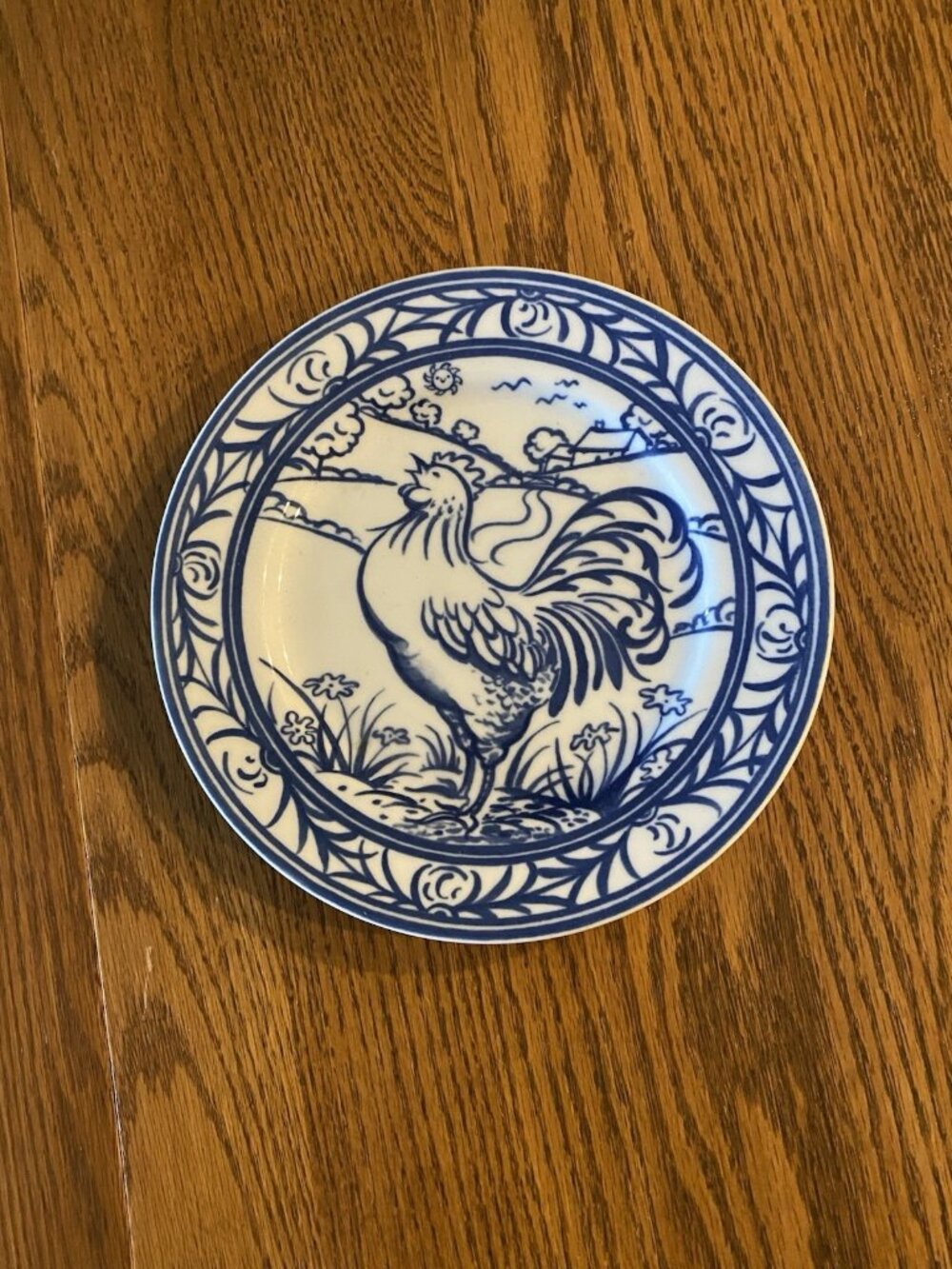 Williams-Sonoma, Brittany Rooster Plate 7 3/4"